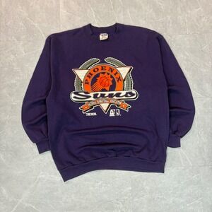 Vintage 1992 Phoenix Suns NBA Sweatshirt Trench Purple Mens XL Made in USA